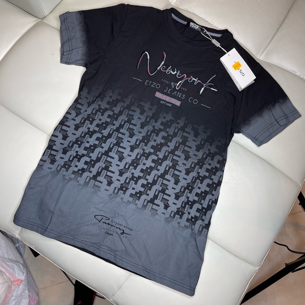 Black and gray Top